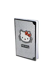 Книга для записей А5 100л кл. "Hello Kitty" черный горох, пластик.обл., 48390, Премьера