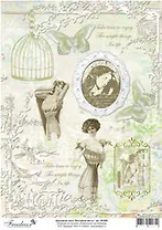 Декупажная карта Винтажные мечты А4 (DK3006)