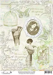 Декупажная карта Винтажные мечты А4 (DK3006)