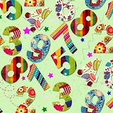 Бумага подарочная Феникс Веселый счет 100*70см 80г/м2