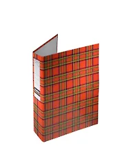 Папка 4кольца 30мм А4 "Шотландка" ламинир., INDEX