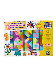Магнитный развивающий конструктор (47082) (171 геометр. фигура) (3-7л.)