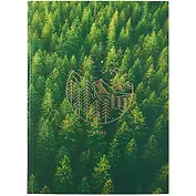 Книга для записей А4 200л кл. "Лесные мотивы" 7БЦ, глянц.ламинация