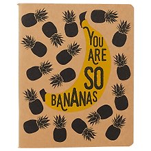 Тетрадь общая «You are so bananas», 96 листов в клетку, А5, в ассортименте - Academy Style