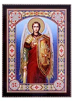 Алмазная мозаика "Икона Архангела Михаила №2", 30х40