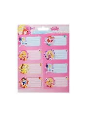 Наклейки для тетрадей "Princess" 7,7*3,9см, 2л в упаковке, Disney