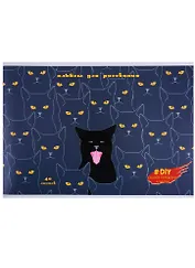 Альбом для рисования Unnika, "DIY Collection. Мяу! (графика)", А4, 40 листов, на скрепке