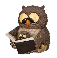 Фигурка Сова с книгой 9см  (537-292)