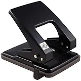 Дырокол 40 листов "Quadro" черный, к/к