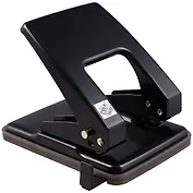 Дырокол 40 листов "Quadro" черный, к/к