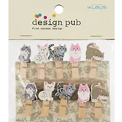 Прищепки ГМ коты 6 (112)