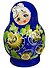 Матрешка 5 предм. расписная авторская "Кубышка", арт. С-203 (198) - 1