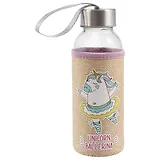 Бутылка в чехле джут Unicorn ballerina (стекло) (300мл)