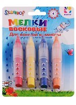 Мелки восковые 4 цвета для ванны