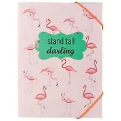 Папка на резинке «Фламинго», А5