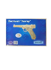 Конструктор, Пистолет, Люгер, 23*37см, дерево