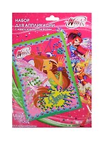Набор для аппликации Флора (49703-Flora/WSr) с жемчужными стикерами (упаковка)