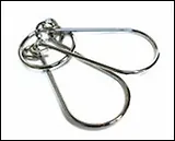 Головоломка металлическая коричневая (002499)