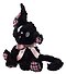 Мягкая игрушка Котик с бантом (Корниш рекс) (черный) (35см) (12-202602-MSHN9_1) - 1