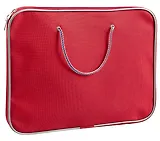 Папка А4 Студенческая ручка-шнур, тканевая красная