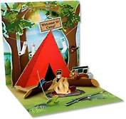 3D открытка Кемпинг (Campsite) (квадрат) (1011)