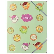 Папка на резинке «Кошки-пончики», А4