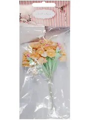 Набор для творчества, Букетик из 4-х соцветий персиковый