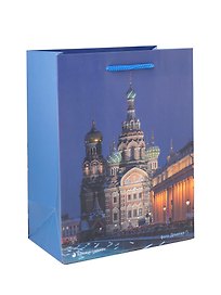 Пакет А5 23*18*10 СПб "Храм Спаса на Крови" фото Демичев П. бум.мат.ламинат