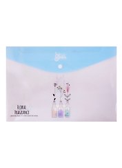 Папка-конверт А4 на кнопке "Floral fragrance" пластик 0,18мм, ассорти