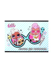 Альбом для рисования LOL, А5, 20 листов, на склейке, в ассортименте
