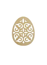 Фигурка для декупажа Яйцо-17 резное (141370) (70х90мм) (игрушка из дерева) (упаковка)