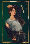 Ежедневник недат. А5 72л "V из BTS" цветной блок - 0