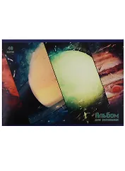 Альбом для рисования Unnika, "Парад планет", А4, 40 листов, на скрепке