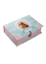 Шкатулка-книга с пуговицей картон M Зверята (20х14х6см) (39483)