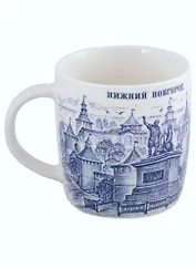 Кружка Нижний Новгород (фарфор, рис.синий)(350мл)