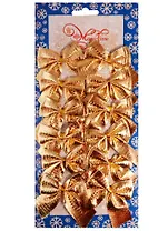 Украшение елочное Бантики (12шт) (5х5)