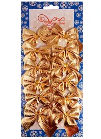 Украшение елочное Бантики (12шт) (5х5)