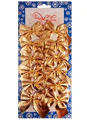 Украшение елочное Бантики (12шт) (5х5)