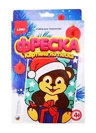 Набор для творчества LORI Фреска.Картина из песка Весёлый медвежонок Пз/Ф-007