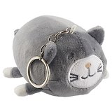 Брелок Котик круглый (11х8) (текстиль) (12-00857-1)
