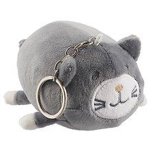 Брелок Котик круглый (11х8) (текстиль) (12-00857-1)