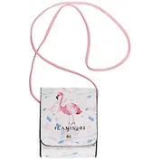 Сумка на кнопке Фламинго акварель(PU)(17х15)