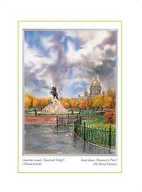 Постер Виды Санкт-Петербурга Сенатская площадь Памятник Петру I м/ф [ХА60-044]