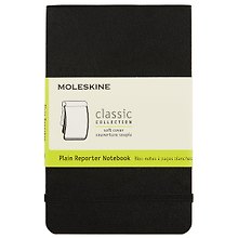 Записная книжка «Reporter Soft» А6, 96 листов, нелинованная, чёрная, Moleskine