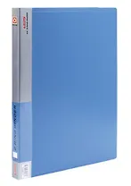 Папка 2кольца А4 24мм, пластик, синяя, Berlingo