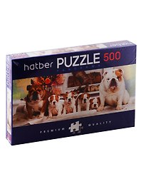 Пазл «Собачки» 500 элементов, Premium Панорама, Hatber