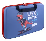 Папка-портфель А4 на молнии "Динозавр", с ручками