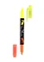 Текстовыделитель Pentel, Twin Checker, двухсторонний жёлтый, оранжевый - 2