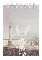 Блокнот А7 60л кл. СПб "Чувиляева. Августин. Дворцовая площадь" спираль, УФ лак