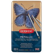Цветные карандаши «Metallic», Derwent, 12 цветов
